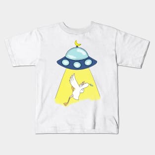 UFO Doo Doo duck Kids T-Shirt